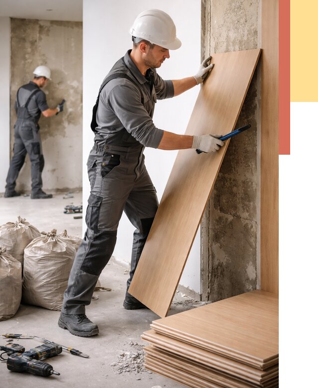 Демонтаж стеновых панелей в Орехово-Зуево от 3647 руб. за м² быстро и недорого | ОТДЕЛОЧНИК-Рхв