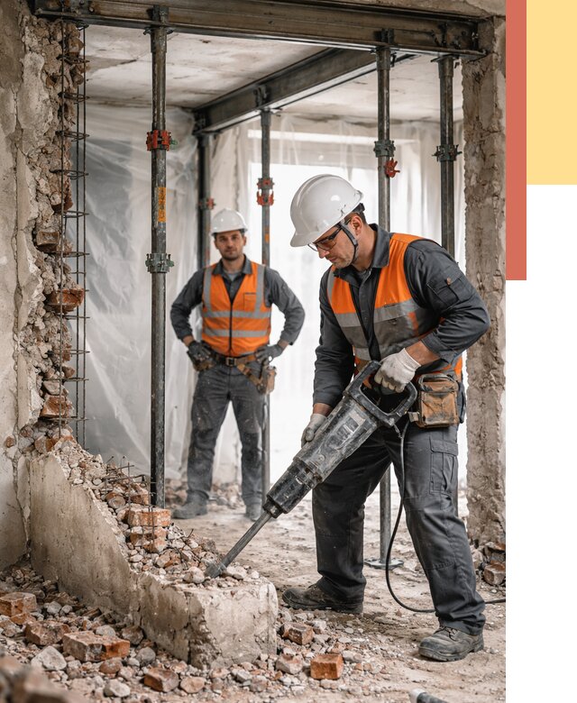 Снос несущих стен в Орехово-Зуево от 10681 руб. — демонтаж несущей стены под ключ | ОТДЕЛОЧНИК-Рхв