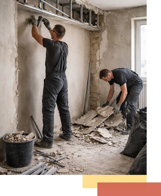 Демонтаж короба из гипсокартона в Орехово-Зуево быстро и аккуратно