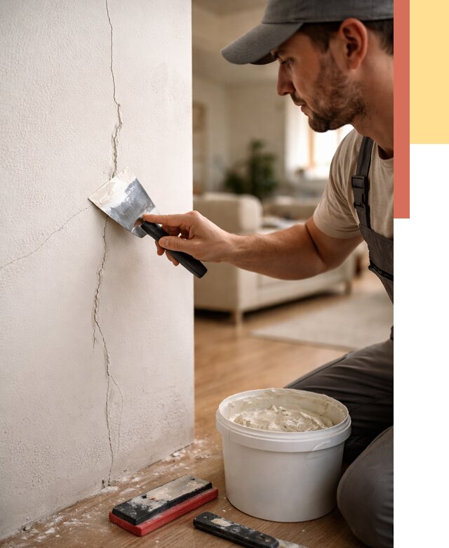 Заделка трещин и сколов в Орехово-Зуево от 2553 руб. — быстро и недорого | ОТДЕЛОЧНИК-Рхв