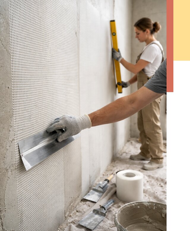 Армирование стен стеклосеткой в Орехово-Зуево от 3334 руб. под ключ | ОТДЕЛОЧНИК-Рхв