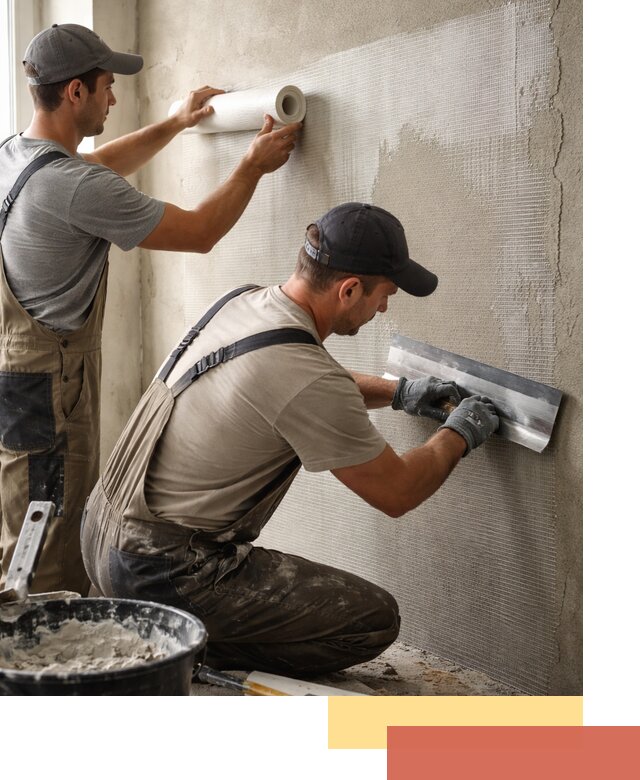 Армирование стен стеклосеткой в Орехово-Зуево для прочной отделки