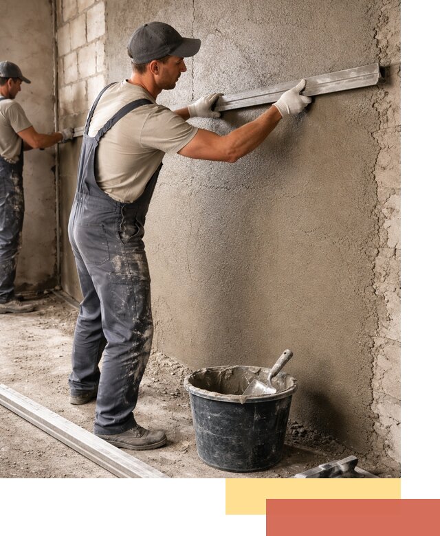 Штукатурка стен цементно-песчаная в Орехово-Зуево профессионально