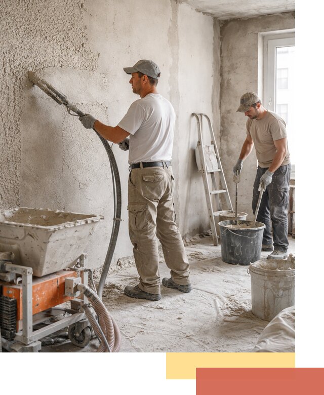 Машинная штукатурка стен в Орехово-Зуево — быстро и качественно