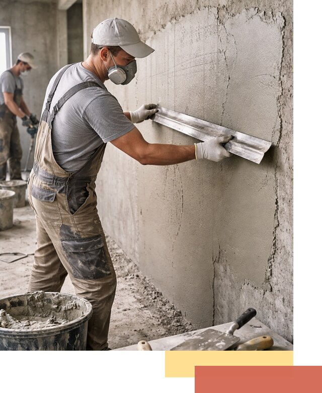 Штукатурка бетонных стен в Орехово-Зуево качественно и долговечно