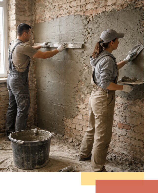 Штукатурка кирпичных стен в Орехово-Зуево — качественно и надежно