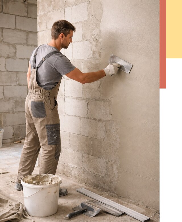 Штукатурка стен из газобетона в Орехово-Зуево от 2188 руб./м2 — быстро и недорого | ОТДЕЛОЧНИК-Рхв