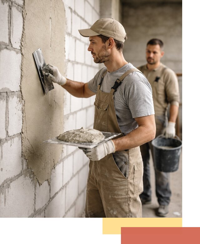 Штукатурка стен из газобетона в Орехово-Зуево под ключ