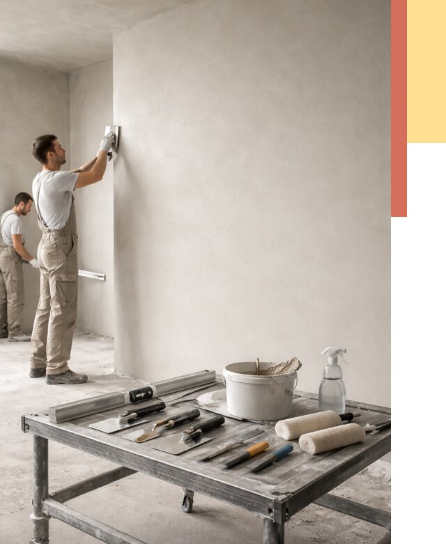 Штукатурка стен под покраску в Орехово-Зуево от 4689 руб./м² — качественно и недорого | ОТДЕЛОЧНИК-Рхв