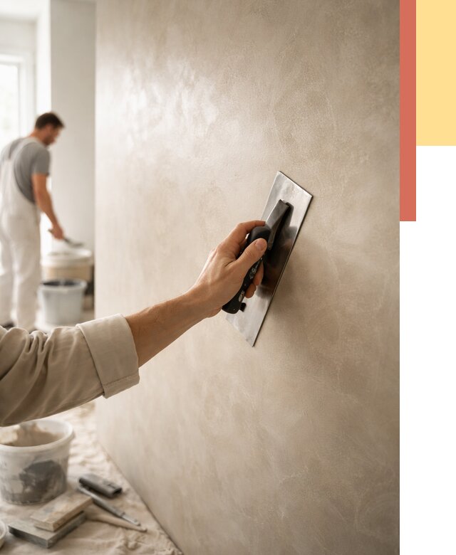 Венецианская штукатурка в Орехово-Зуево от 3647 руб/м² — нанесение стен под ключ | ОТДЕЛОЧНИК-Рхв