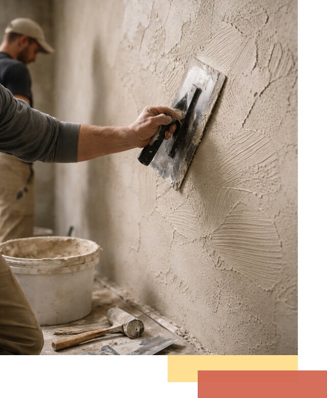 Фактурная штукатурка стен в Орехово-Зуево — монтаж, отделка, реставрация