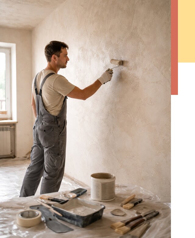 Нанесение лессирующей краски по декоративке в Орехово-Зуево от 1824 руб. | ОТДЕЛОЧНИК-Рхв