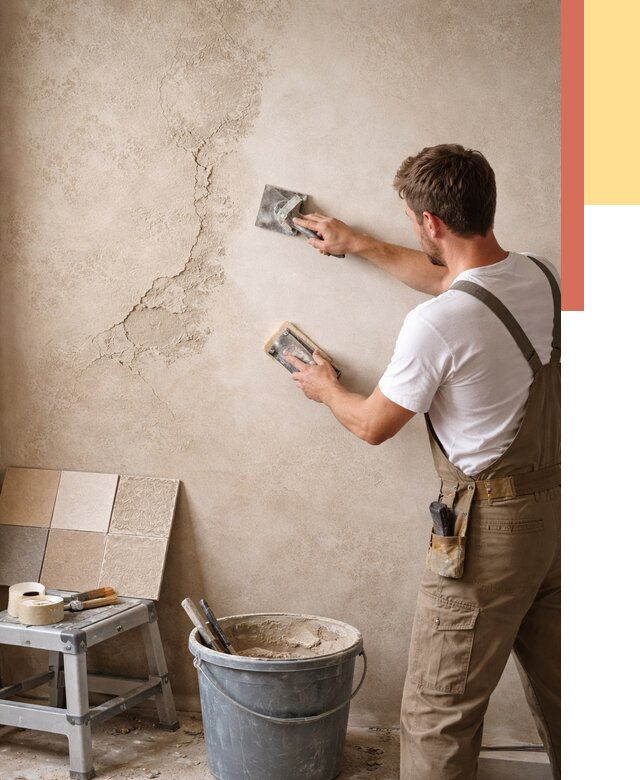 Ремонт декоративной штукатурки в Орехово-Зуево от 4689 руб. под ключ | ОТДЕЛОЧНИК-Рхв