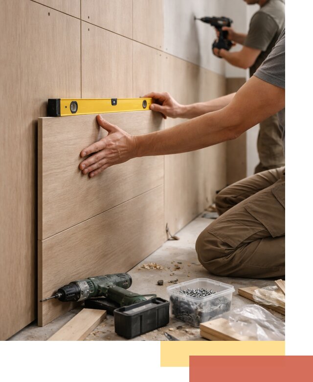 Профессиональный монтаж МДФ панелей на стены в Орехово-Зуево