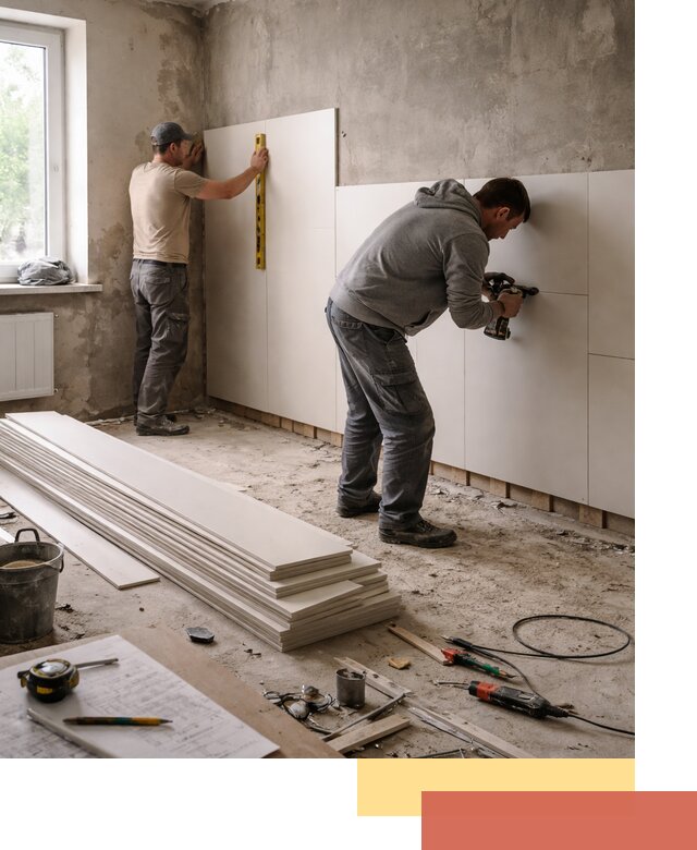 Монтаж ПВХ панелей на стены в Орехово-Зуево качественно и быстро