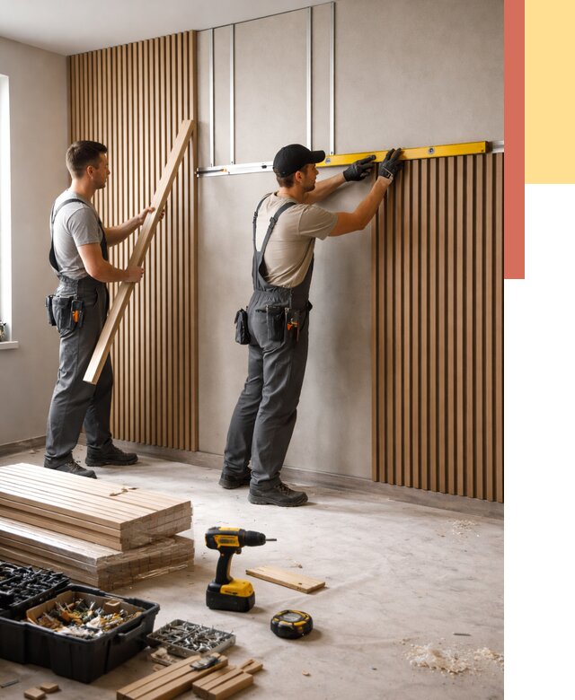 Монтаж реечных панелей на стены в Орехово-Зуево от 1250 руб. — быстро и недорого | ОТДЕЛОЧНИК-Рхв