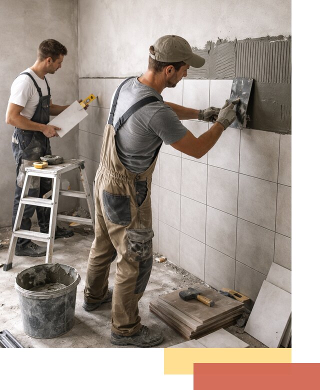 Укладка плитки на стены в Орехово-Зуево профессионально и надежно