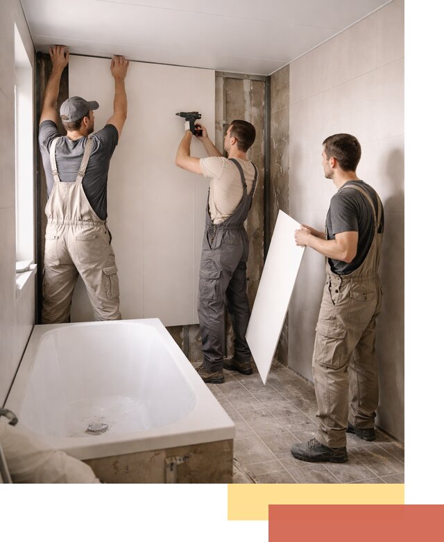 Отделка ванной панели ПВХ профессионально в Орехово-Зуево