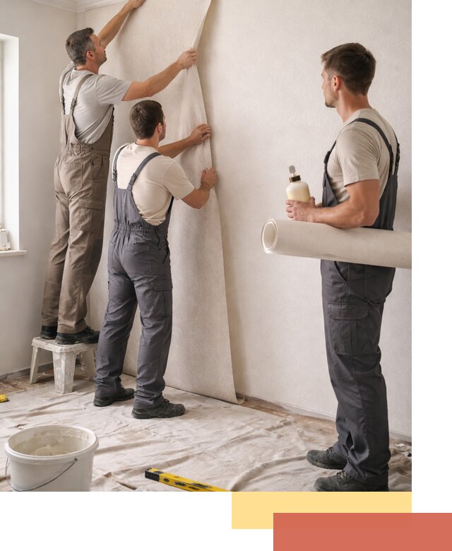 Оклейка стен обоями в Орехово-Зуево — качественно и профессионально