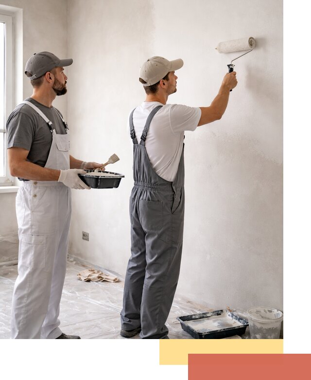 Покраска стен водоэмульсионной краской в Орехово-Зуево