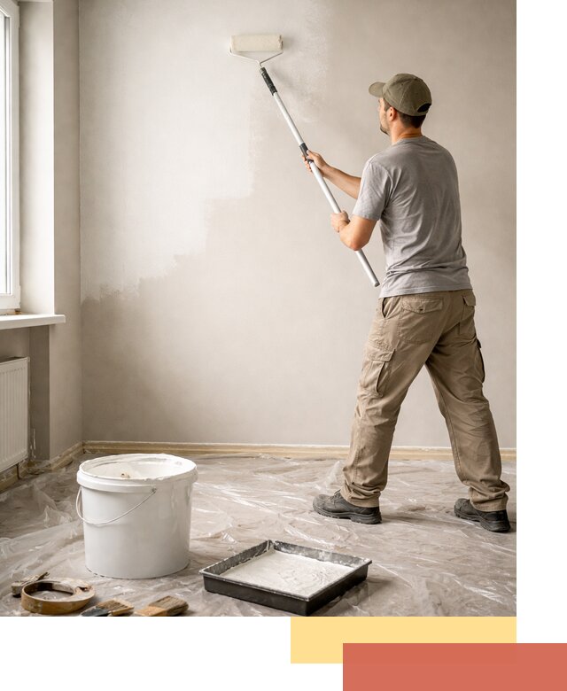 Покраска стен латексной краской в Орехово-Зуево качественно и быстро