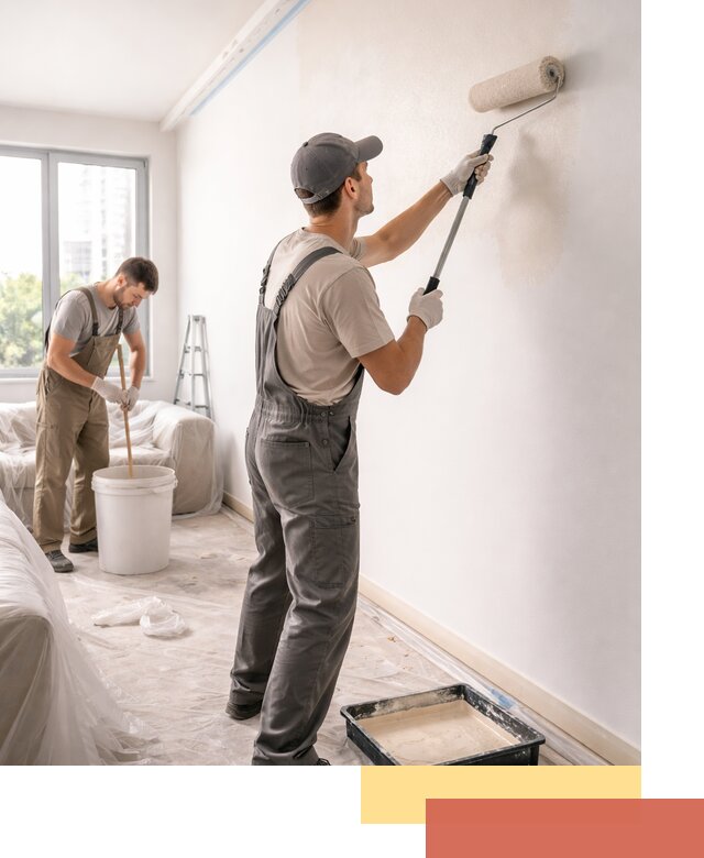 Покраска стен в офисе в Орехово-Зуево — быстрый и качественный ремонт