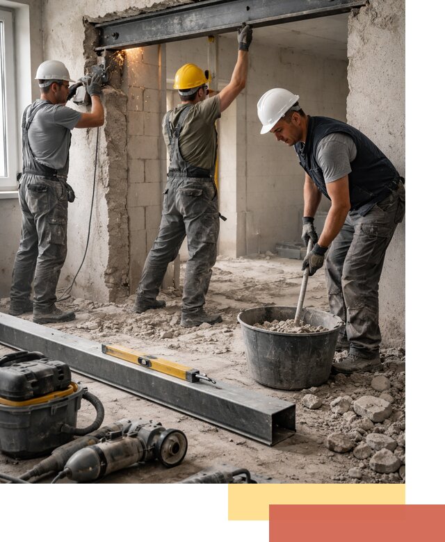 Создание проемов в стенах и несущих конструкциях в Орехово-Зуево