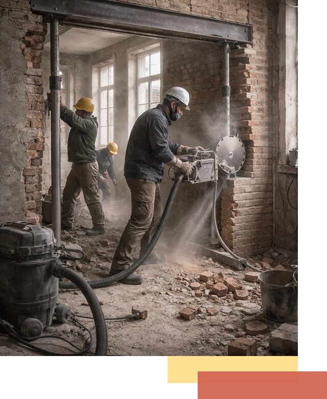 Прорезка проема в стене под дверной или оконный проем в Орехово-Зуево