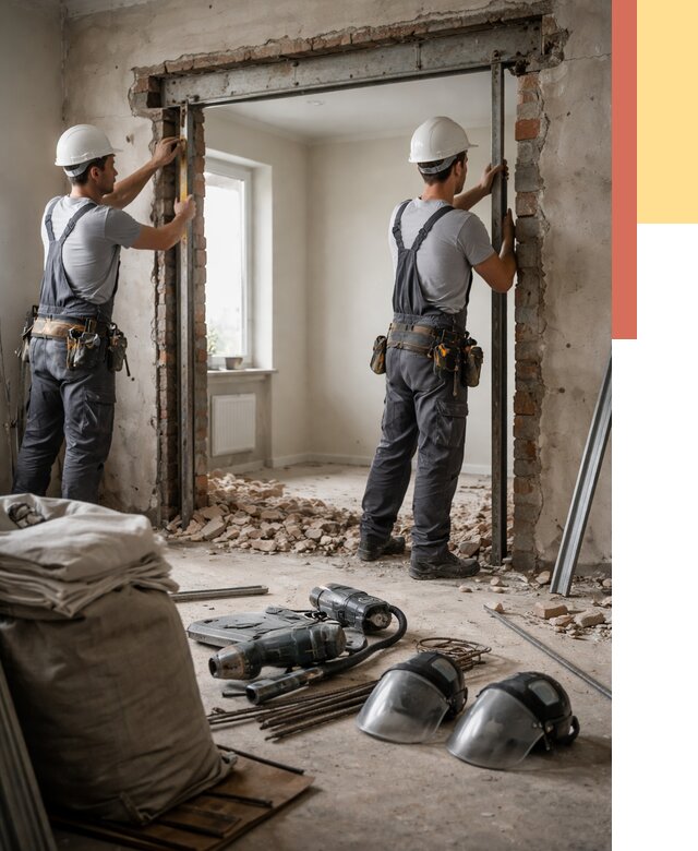 Расширение дверного проема в Орехово-Зуево от 13025 руб. под ключ | ОТДЕЛОЧНИК-Рхв