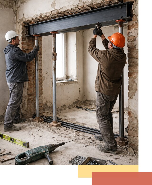 Усиление проема в стене в Орехово-Зуево для расширения и безопасности