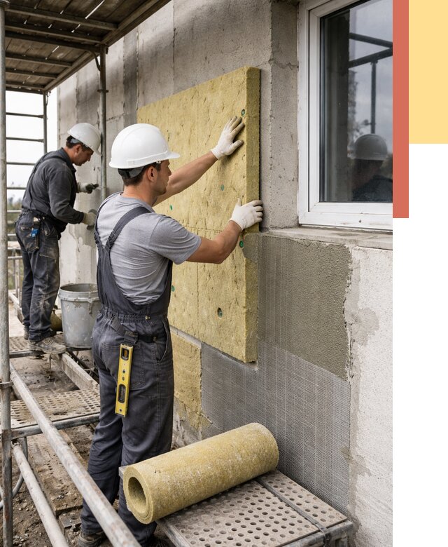 Утепление стен в Орехово-Зуево от 4481 руб. под ключ — быстро и недорого | ОТДЕЛОЧНИК-Рхв