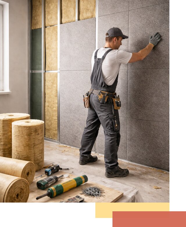 Профессиональная шумоизоляция стен в Орехово-Зуево для квартиры и офиса