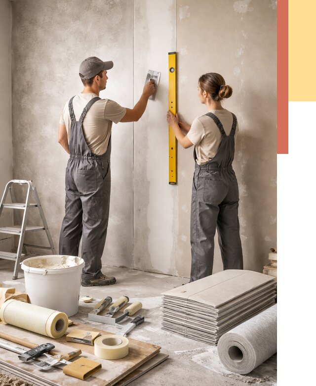 Отделка стен в Орехово-Зуево от 1563 руб/м² — недорого, быстро, под ключ | ОТДЕЛОЧНИК-Рхв