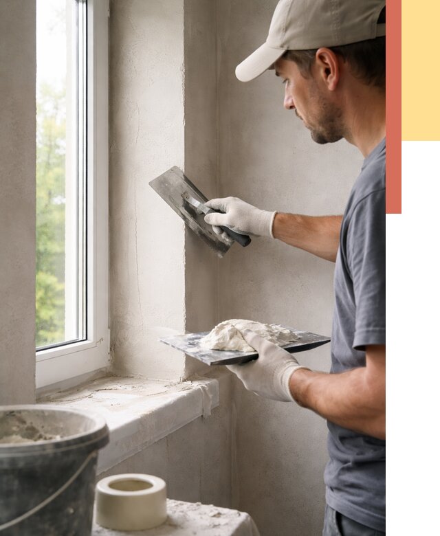 Штукатурка откосов в Орехово-Зуево от 4689 руб/м² — услуги и выравнивание под ключ | ОТДЕЛОЧНИК-Рхв