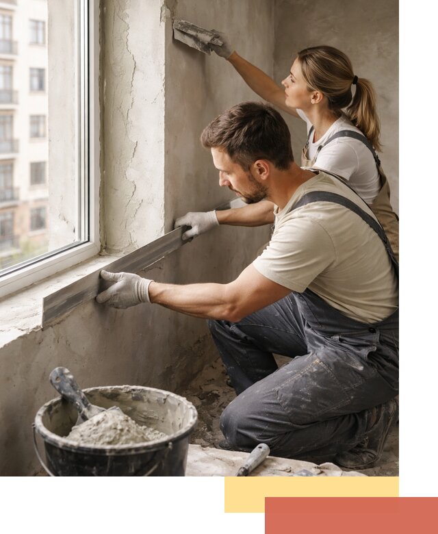 Штукатурка откосов дверей и окон профессионально в Орехово-Зуево