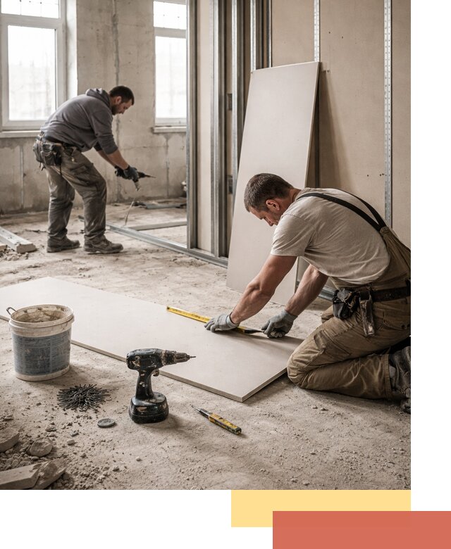 Кладка перегородок из ПГП под ключ в Орехово-Зуево