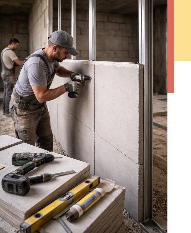 Кладка влагостойких перегородок ПГП в Орехово-Зуево от 1250 руб. под ключ | ОТДЕЛОЧНИК-Рхв