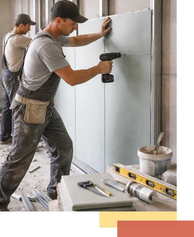 Кладка влагостойких перегородок ПГП в Орехово-Зуево