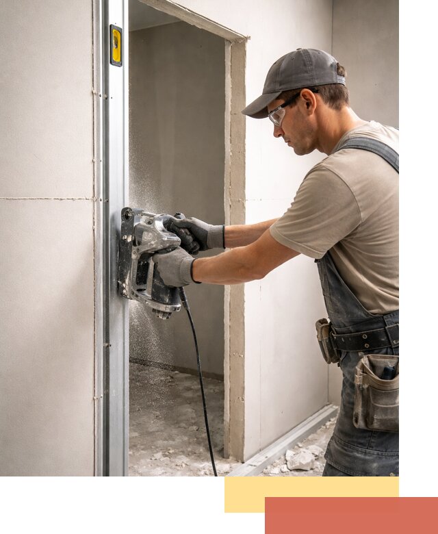 Устройство дверного проема в перегородке в Орехово-Зуево