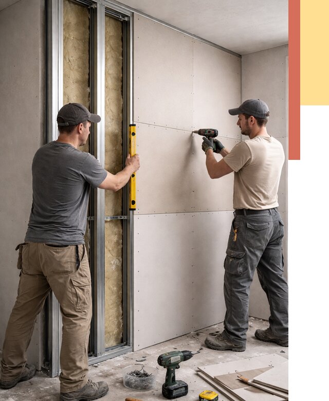 Монтаж двухслойной перегородки из гипсокартона в Орехово-Зуево от 1511 руб. | ОТДЕЛОЧНИК-Рхв