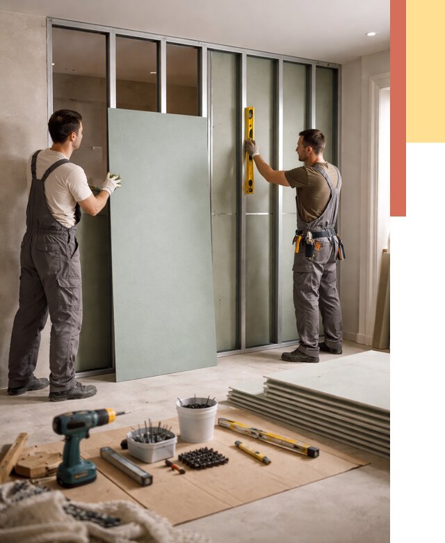 Перегородка из влагостойкого гипсокартона в Орехово-Зуево от 5002 руб. — монтаж под ключ | ОТДЕЛОЧНИК-Рхв