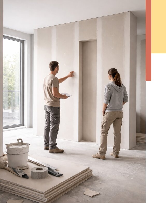 Зонирующая перегородка из гипсокартона в Орехово-Зуево от 2918 руб. под ключ | ОТДЕЛОЧНИК-Рхв