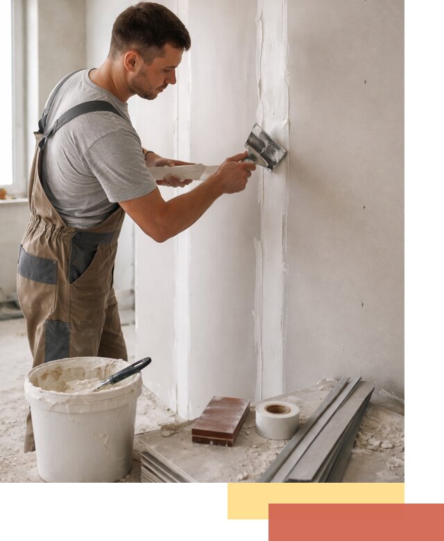 Шпаклевка перегородок из гипсокартона в Орехово-Зуево качественно и быстро