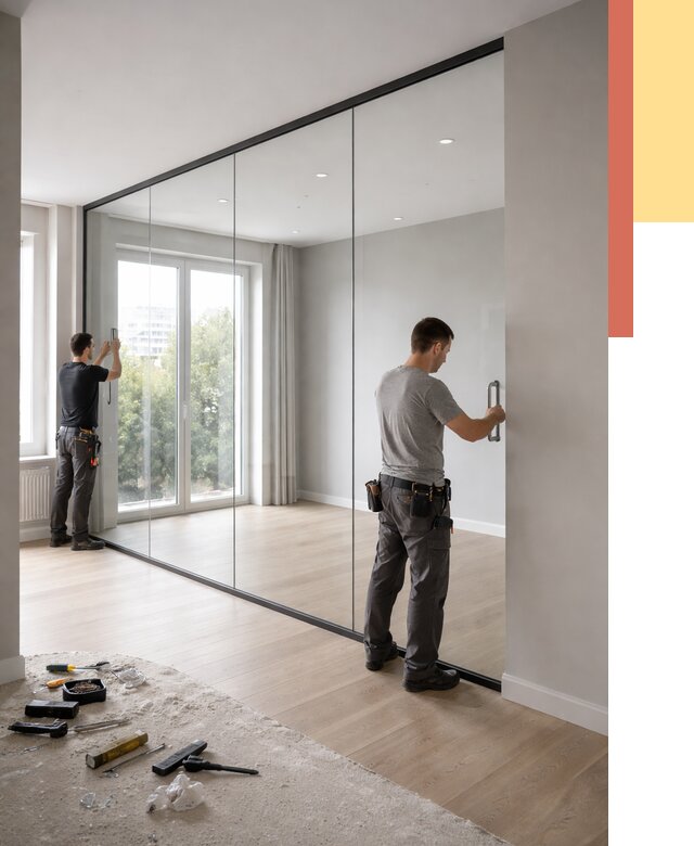 Изготовление стеклянных перегородок в Орехово-Зуево от 12869 руб. под ключ | ОТДЕЛОЧНИК-Рхв