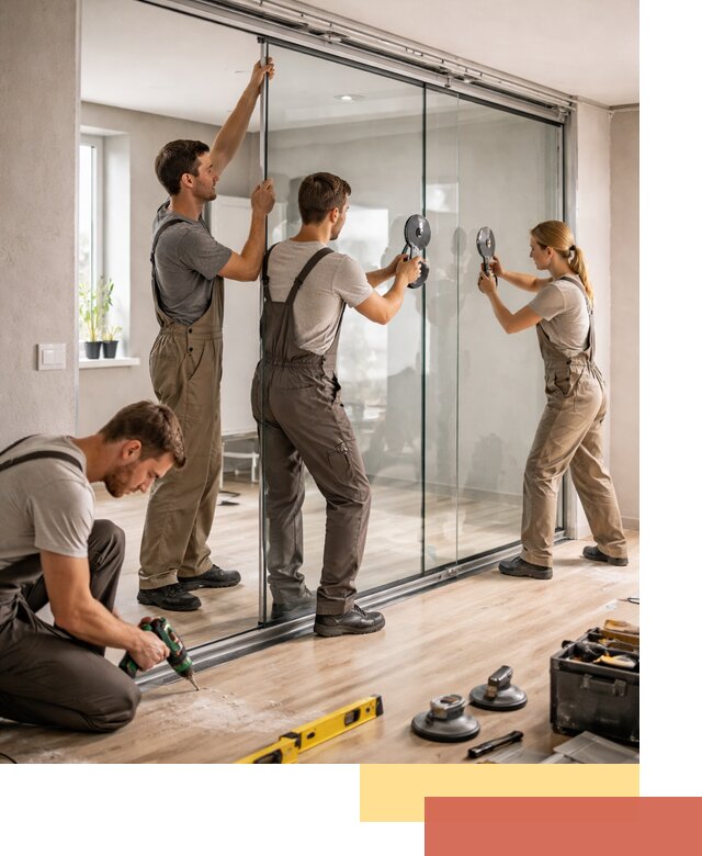 Изготовление стеклянных перегородок на заказ в Орехово-Зуево