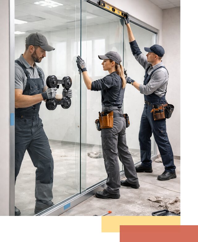 Профессиональный монтаж стеклянных перегородок в Орехово-Зуево