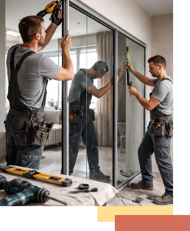 Каркасные стеклянные перегородки под ключ в Орехово-Зуево