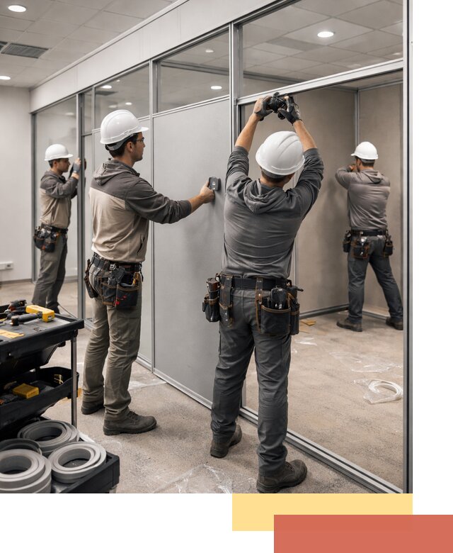 Мобильные офисные перегородки под ключ в Орехово-Зуево