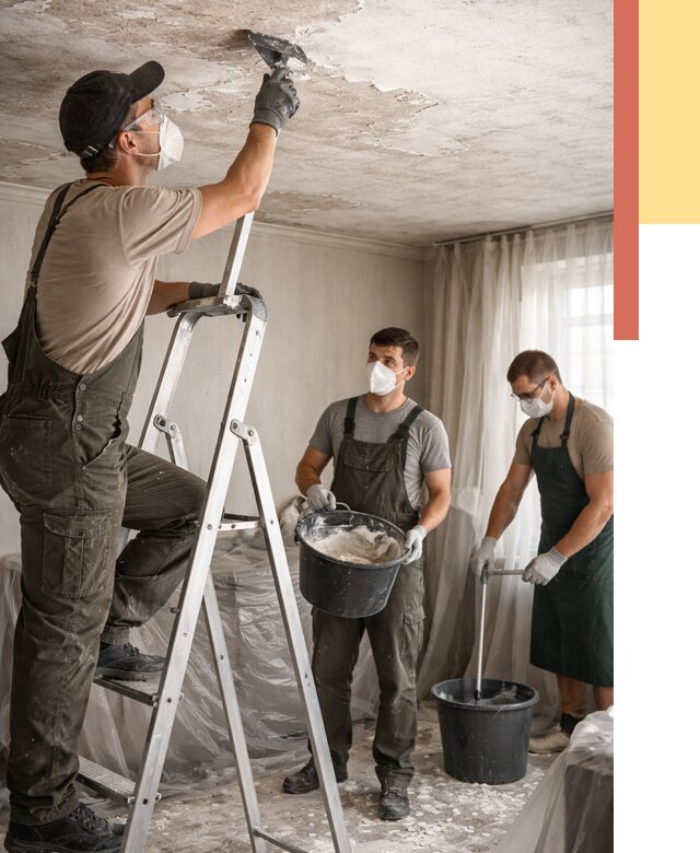 Удаление побелки с потолка в Орехово-Зуево от 2605 руб. быстро и недорого | ОТДЕЛОЧНИК-Рхв