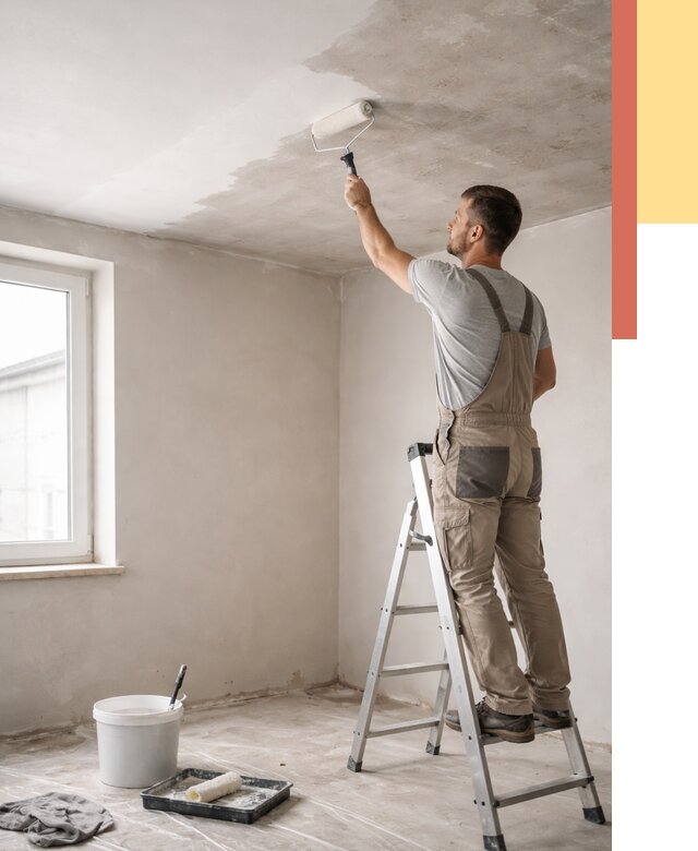 Грунтовка потолка в Орехово-Зуево от 2605 руб. — быстро и недорого | ОТДЕЛОЧНИК-Рхв